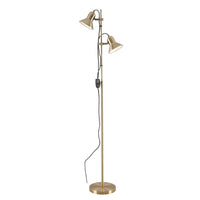 Thumbnail for Corelli 2 Light Floor Lamp in Antique Brass