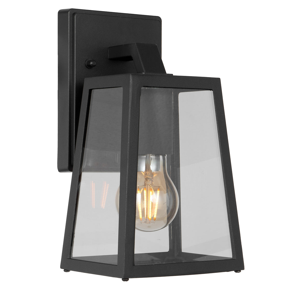 Cosca 145 Black/Smoke IP43 Exterior Wall Light