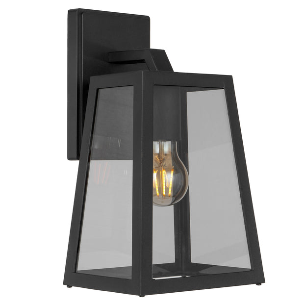 Cosca 180 Black/Smoke IP43 Exterior Wall Light