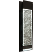 Coot Bubble Glass 300mm Exterior Wall Light LED 12W TRI Colour Non-dimmable Black IP65
