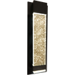 Coot Bubble Glass 400mm Exterior Wall Light LED 12W TRI Colour Non-dimmable Black IP65