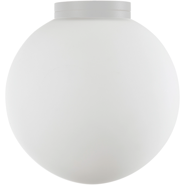 Crest Orb Ø120 Wall Light G9 White with Opal IP44