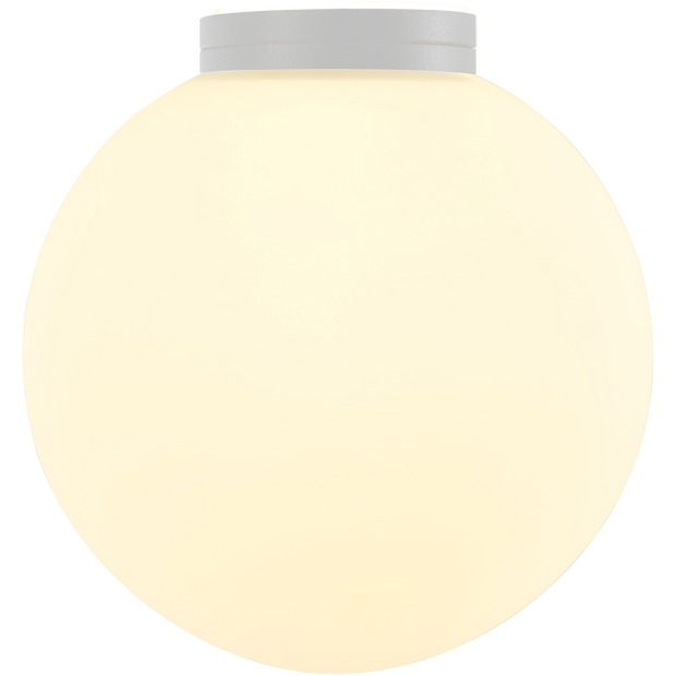 Crest Orb Ø120 Wall Light G9 White with Opal IP44
