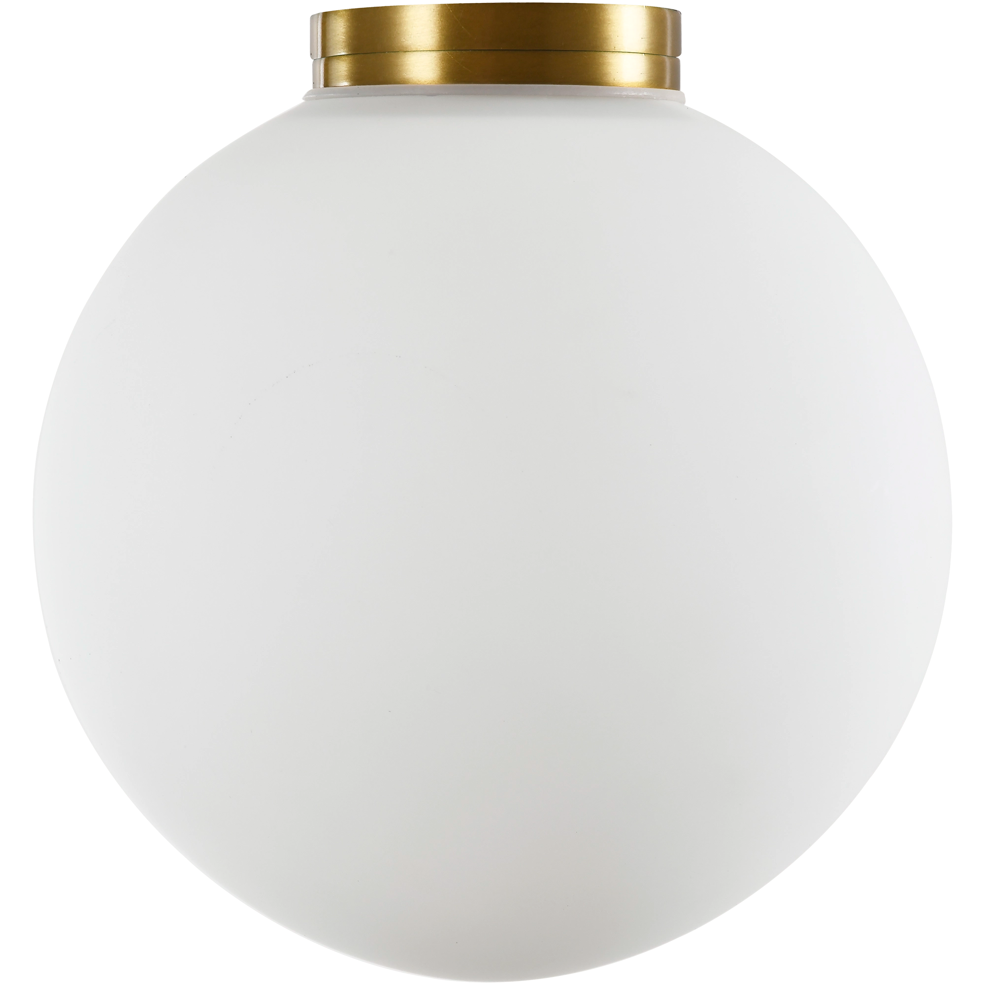 Crest Orb Ø140 Wall Light G9 Brass with Opal IP44