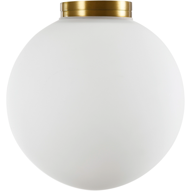 Crest Orb Ø140 Wall Light G9 Brass with Opal IP44