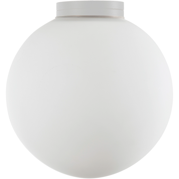 Crest Orb Ø140 Wall Light G9 White with Opal IP44