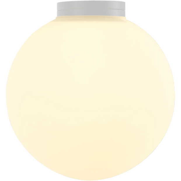 Crest Orb Ø140 Wall Light G9 White with Opal IP44