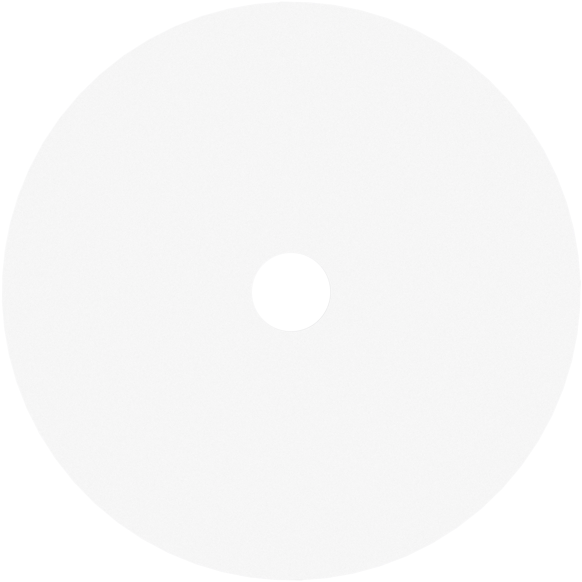 Crest Orb Round Dress Ring Only Ø200mm White