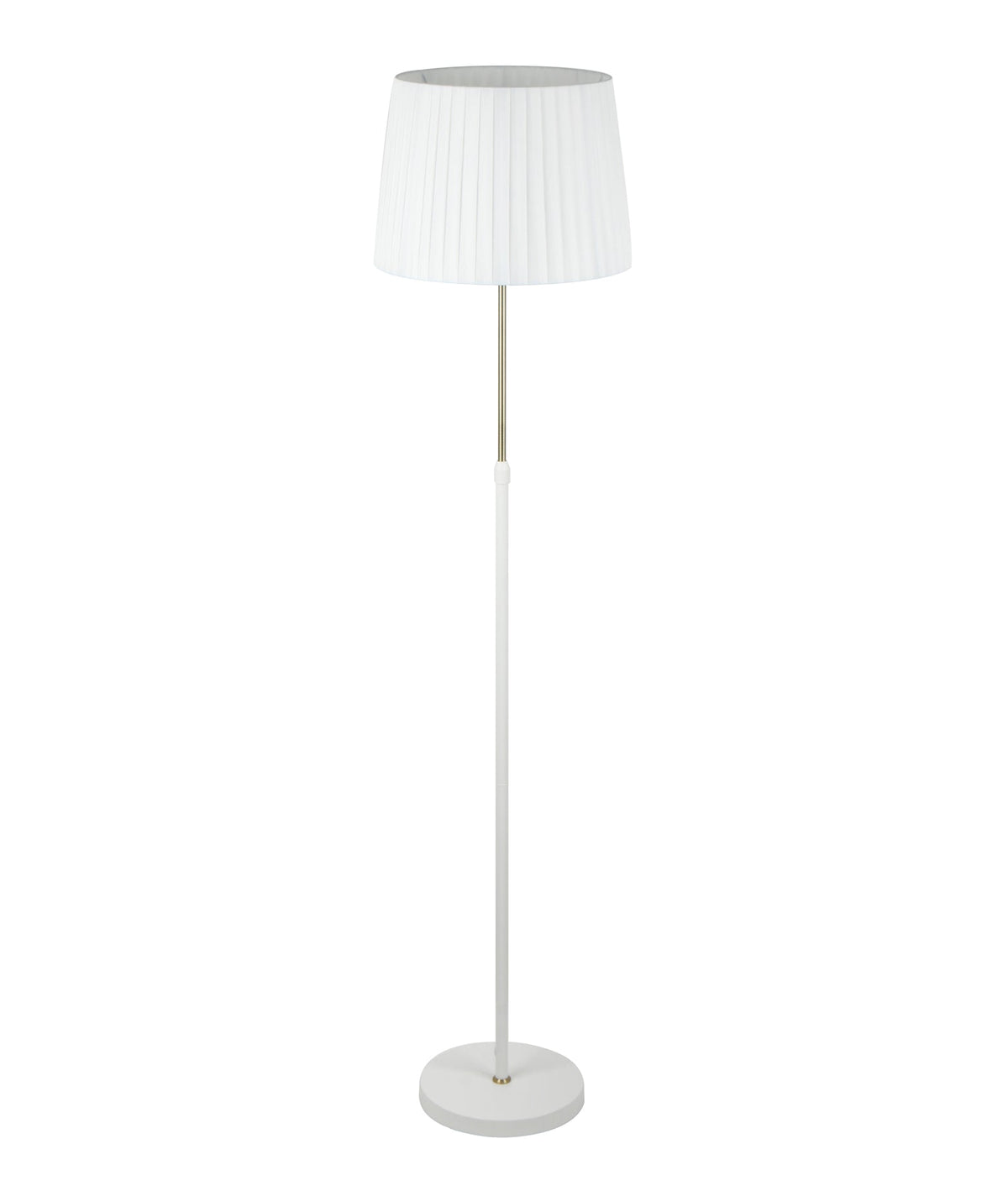 CRECER: Interior Slanted Pleated Shade Height Adjustable Floor Lamps