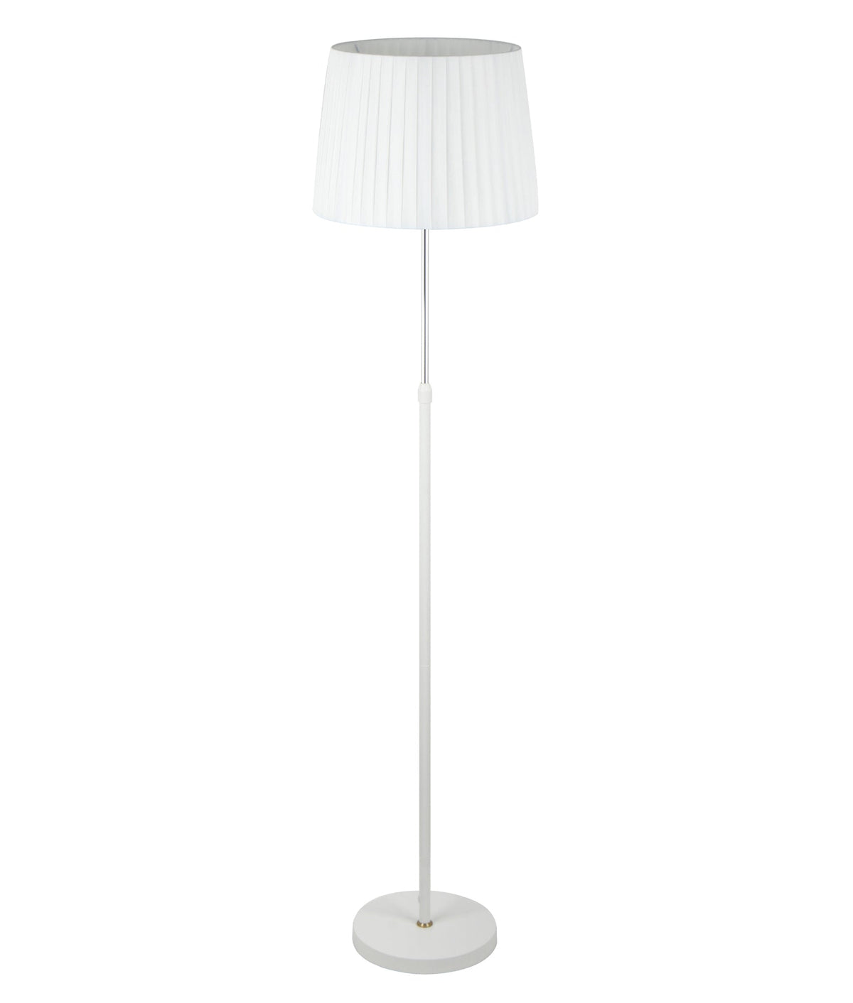 CRECER: Interior Slanted Pleated Shade Height Adjustable Floor Lamps