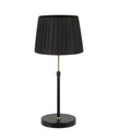 CRECER: Interior Slanted Pleated Shade Height Adjustable Table Lamps