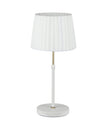 CRECER: Interior Slanted Pleated Shade Height Adjustable Table Lamps