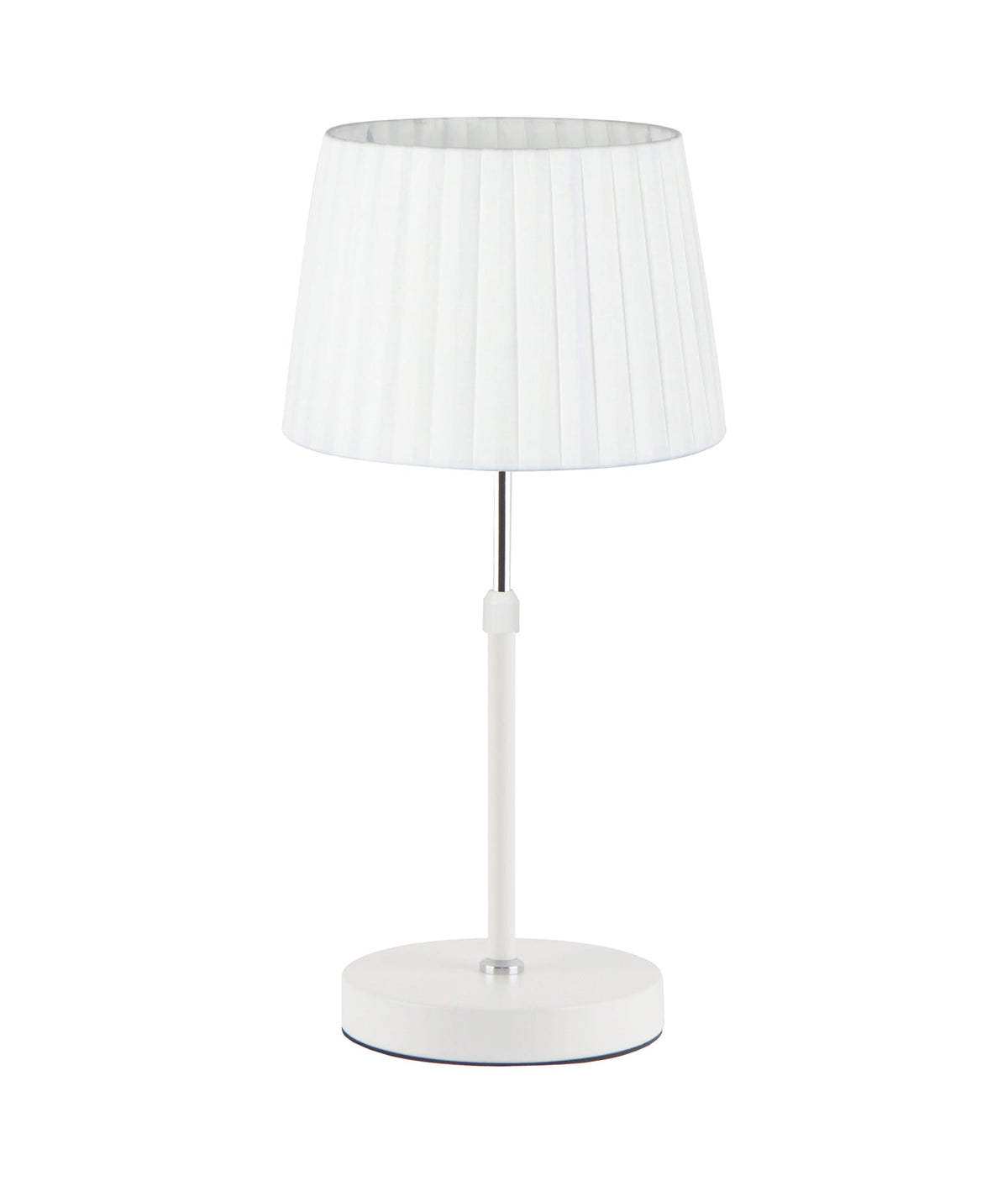 CRECER: Interior Slanted Pleated Shade Height Adjustable Table Lamps