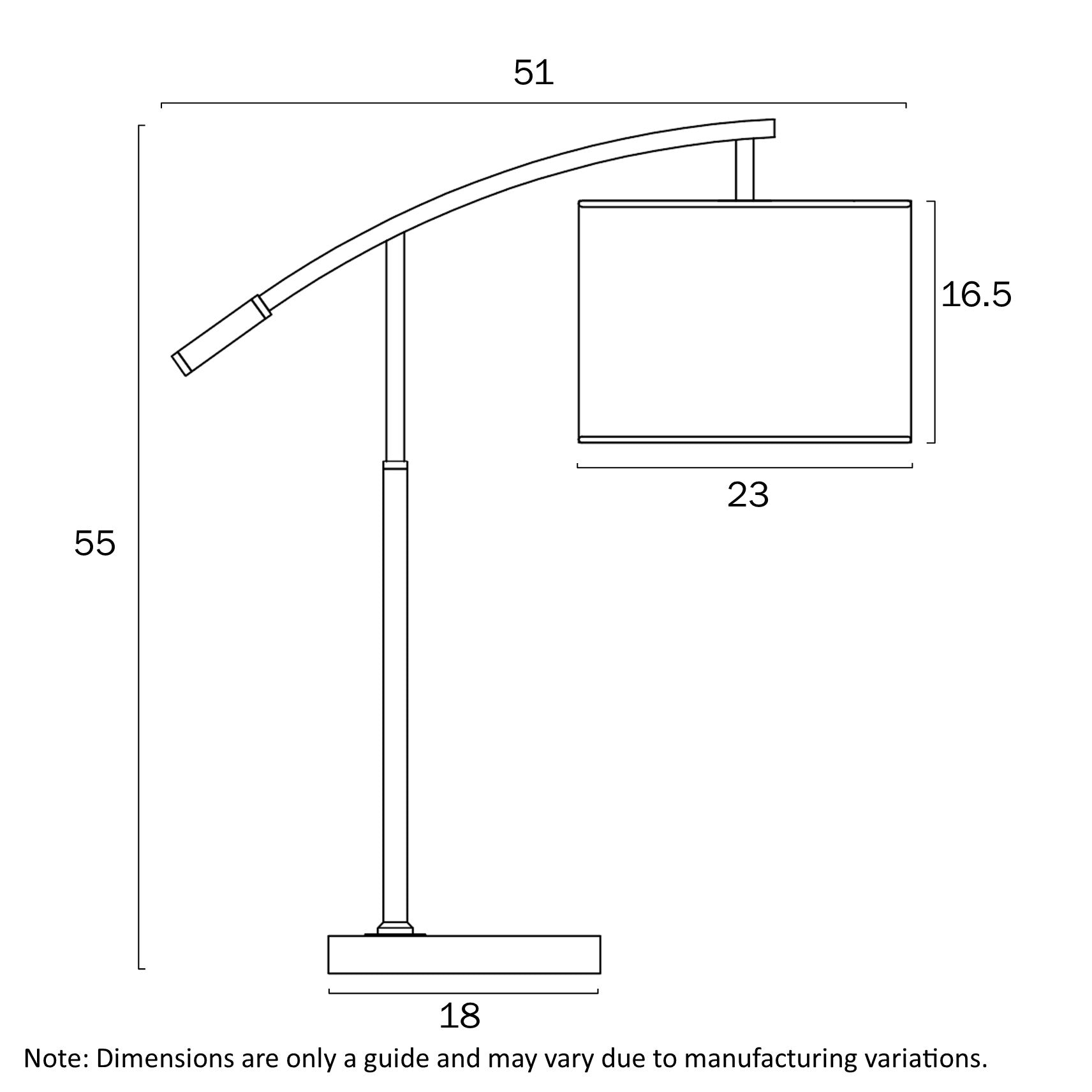 Cruz Black, Gold & Ivory Table Lamp