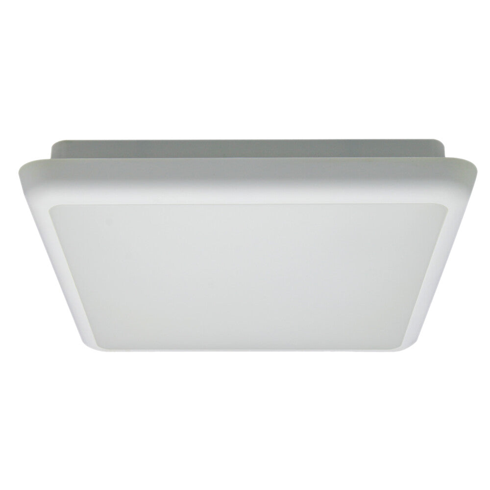 Cushion Dimmable LED Oyster 25W Square IP54 4K White