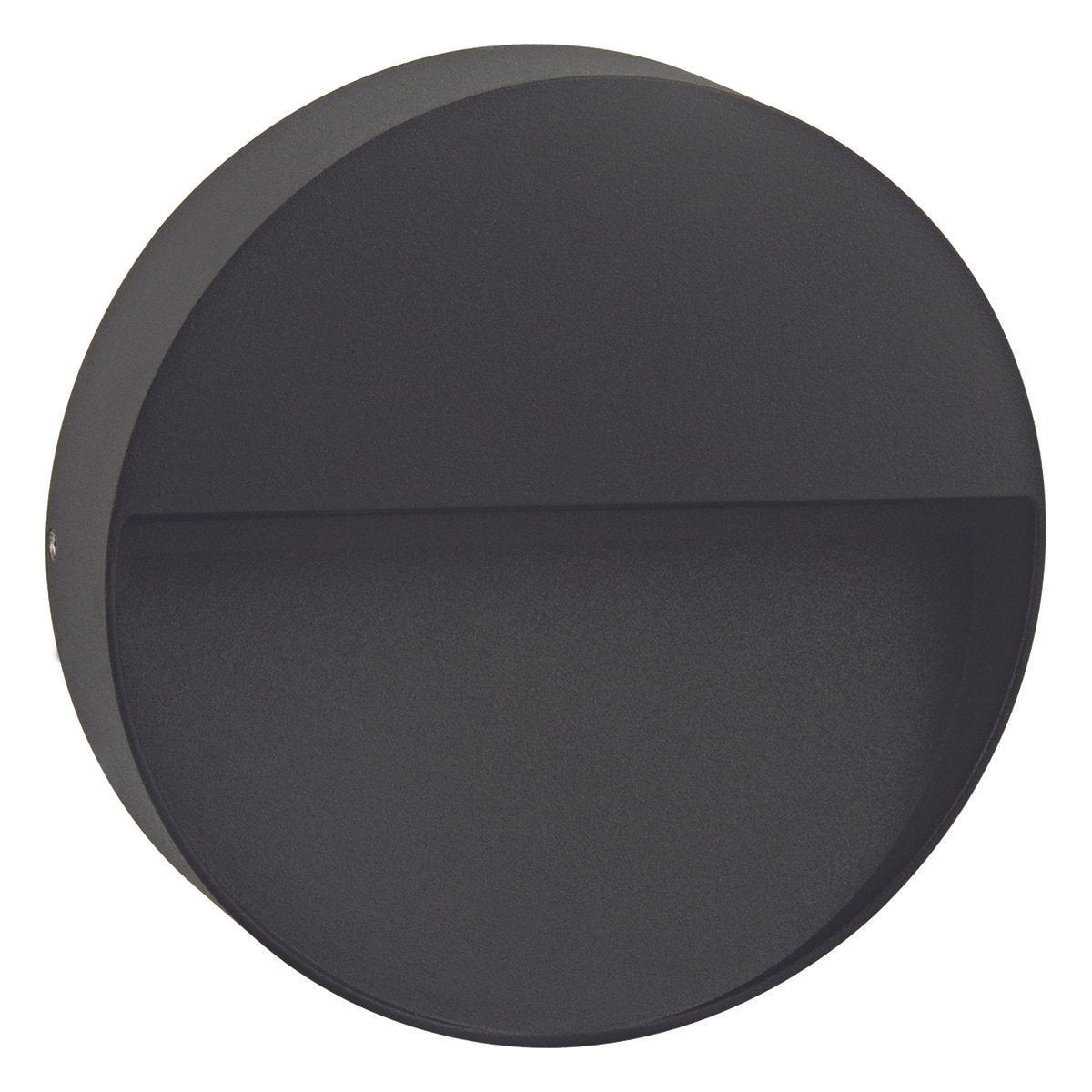 Calam Round LED Integrated External Light Black