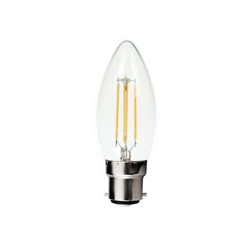 Candle B22 4W LED Globe Clear - LEDCAN4WB22CL - PW - CW - WW