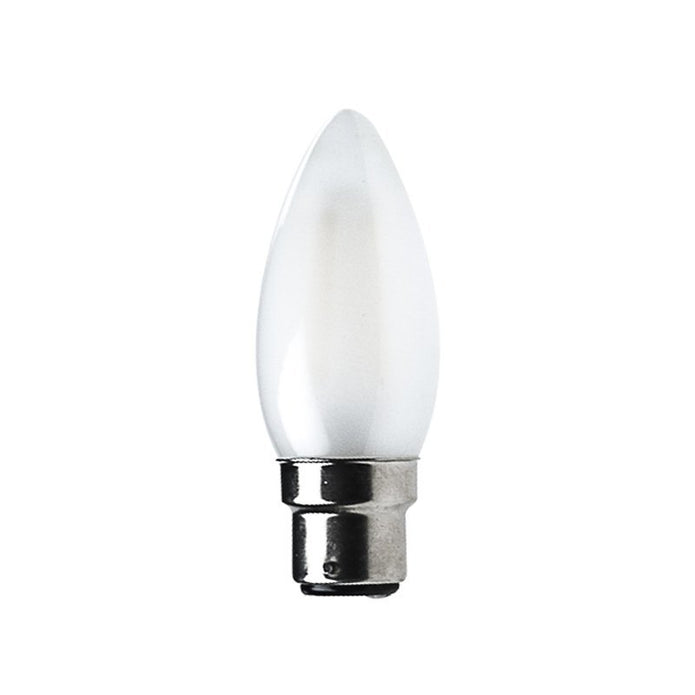 Candle B22 4W LED Globe Frosted - LEDCAN4WB22FR - PW - CW - WW