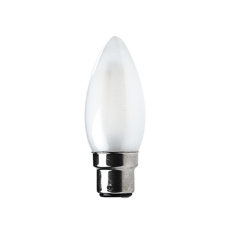 Candle B22 4W LED Globe Frosted - LEDCAN4WB22FR - PW - CW - WW