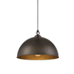 Cassidy 1 Light E27 Dome Pendant Weathered Iron