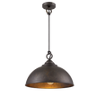 Cassidy 1 Light E27 Dome Pendant Weathered Iron