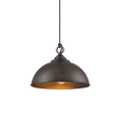 Cassidy 1 Light E27 Dome Pendant Weathered Iron