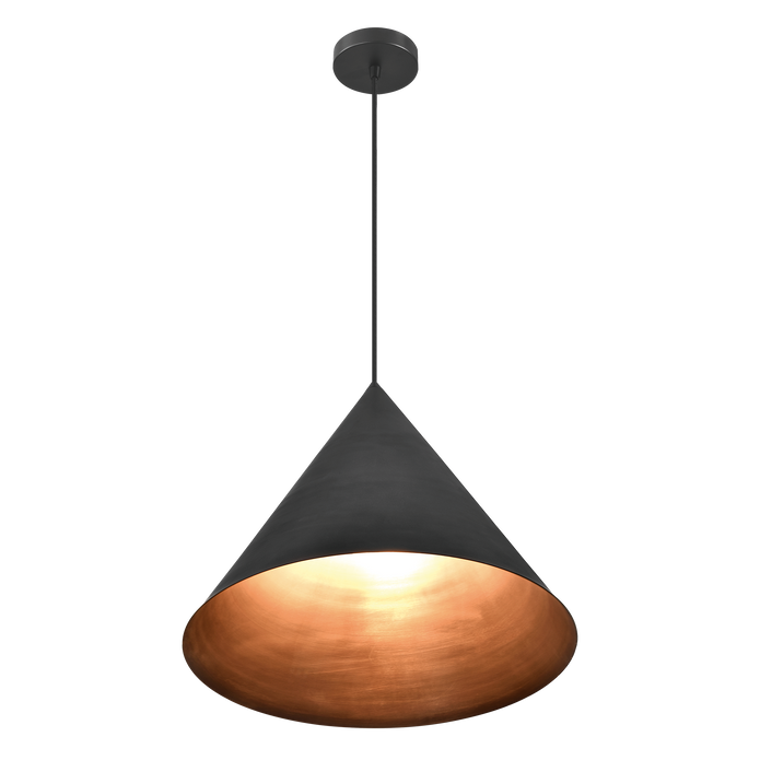 Coda 1 Light E27 Brass Pendant