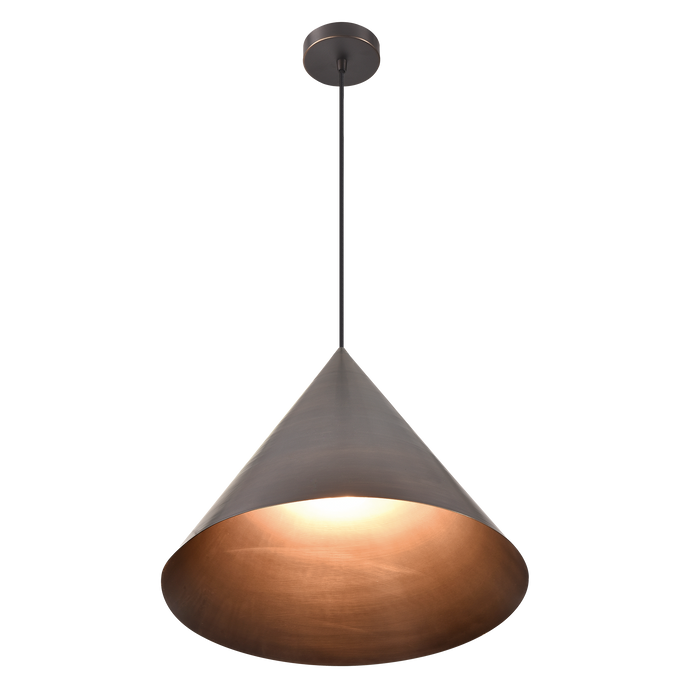 Coda 1 Light E27 Brass Pendant