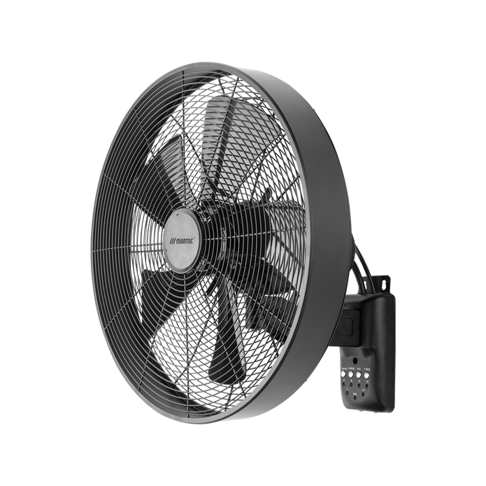 Como 400mm 16" 3 Speed Remote 55W AC Wall Fan