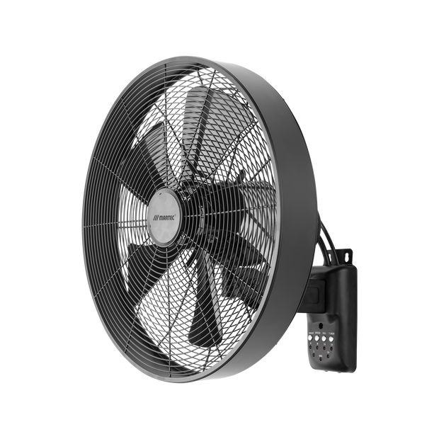 Como 400mm 16" 3 Speed Remote 55W AC Wall Fan
