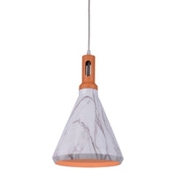 Thumbnail for Cone 1 Light Pendant Light in Marble Look