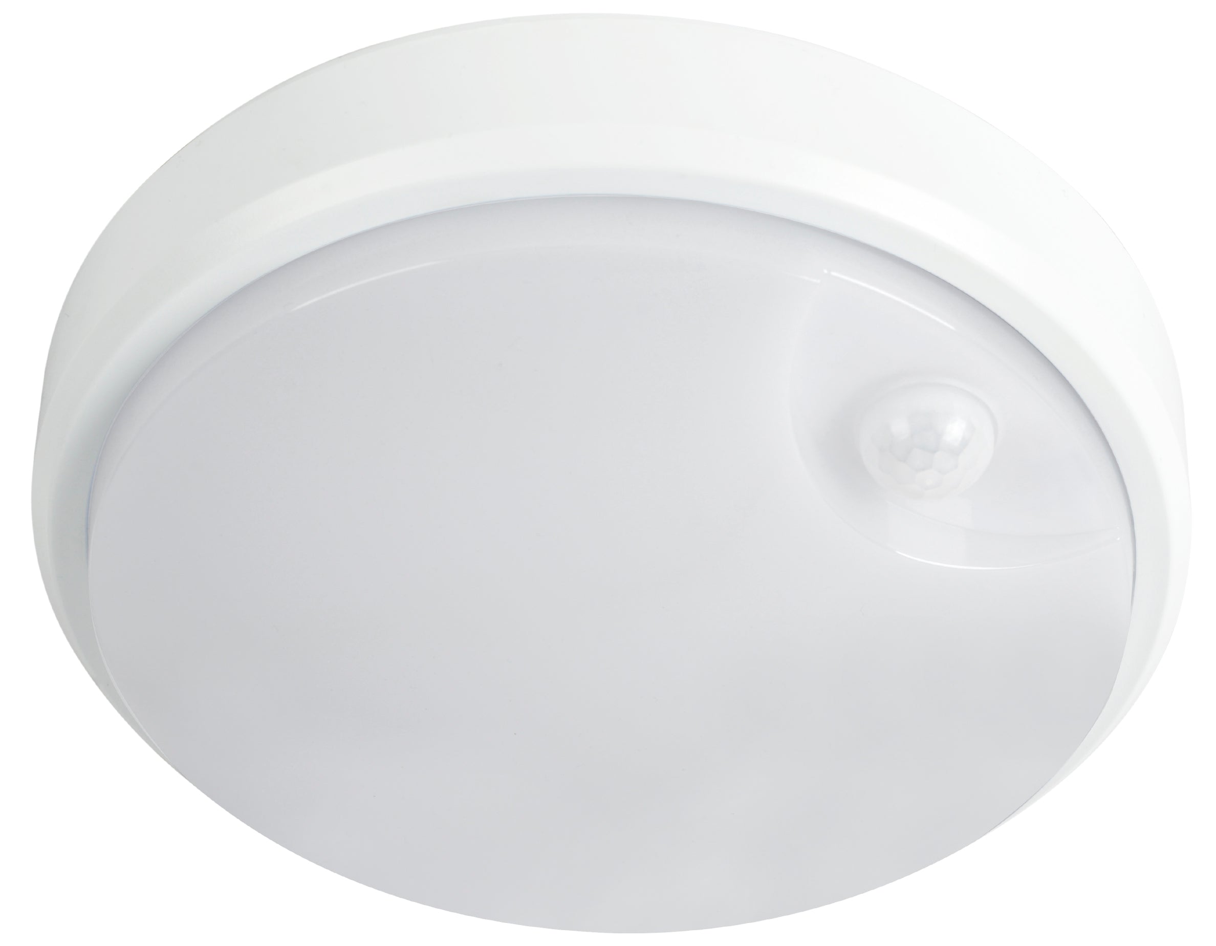 Cove 210mm LED Round Bunker Light 15w Tricolour W/ PIR Sensor