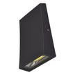 Curve Black 6W IP54 3000K Fixed Down Wall Light