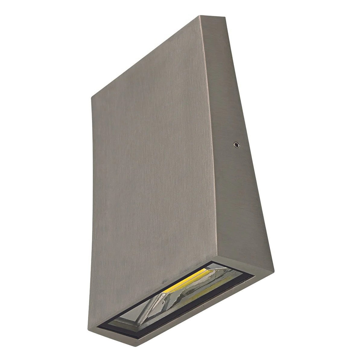 Curve Brushed Chrome 6W IP54 3000K Fixed Down Wall Light
