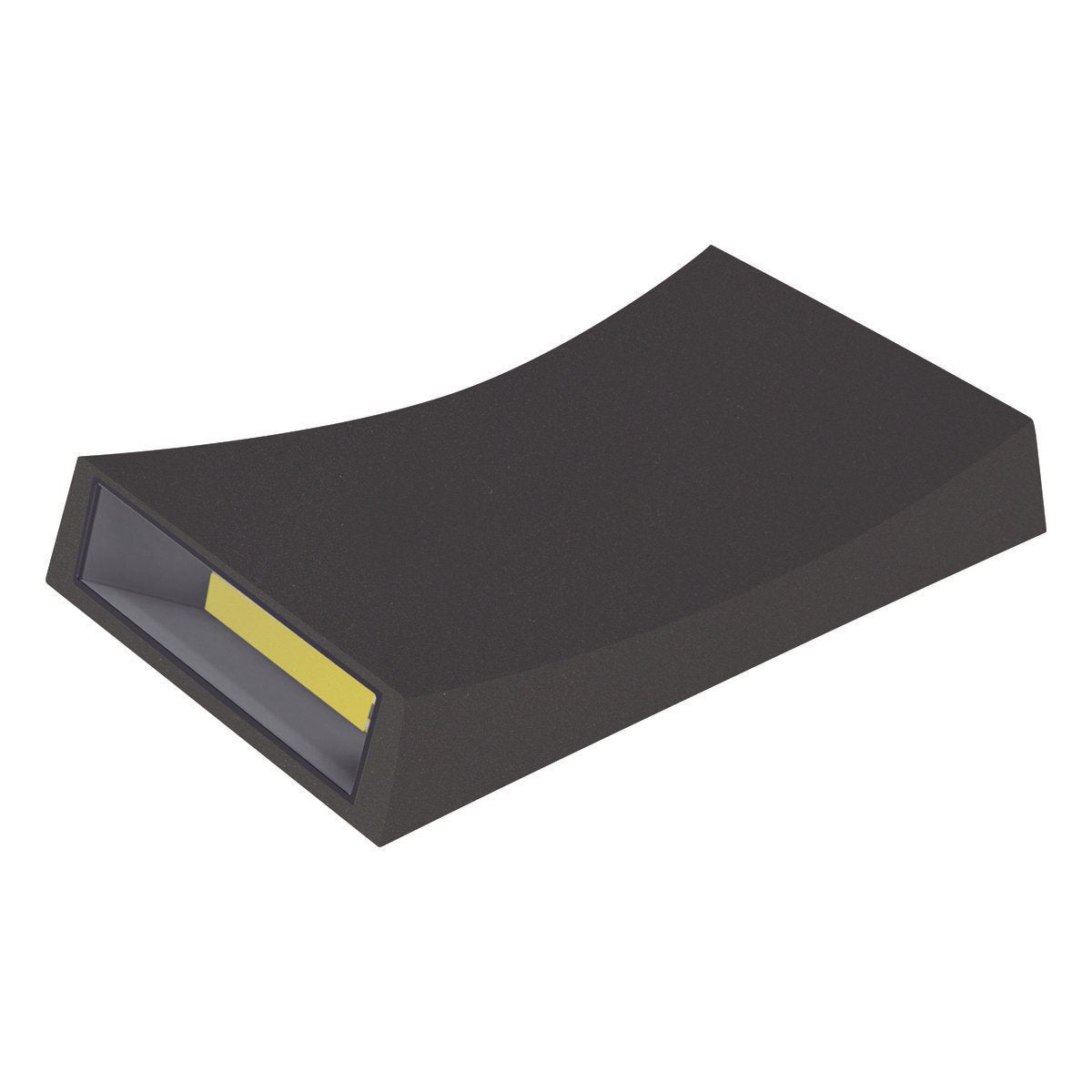 Curve up and Down LED Integrated External Light in Black