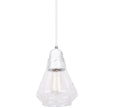 Ellise tulip glass pendant with marble canopy