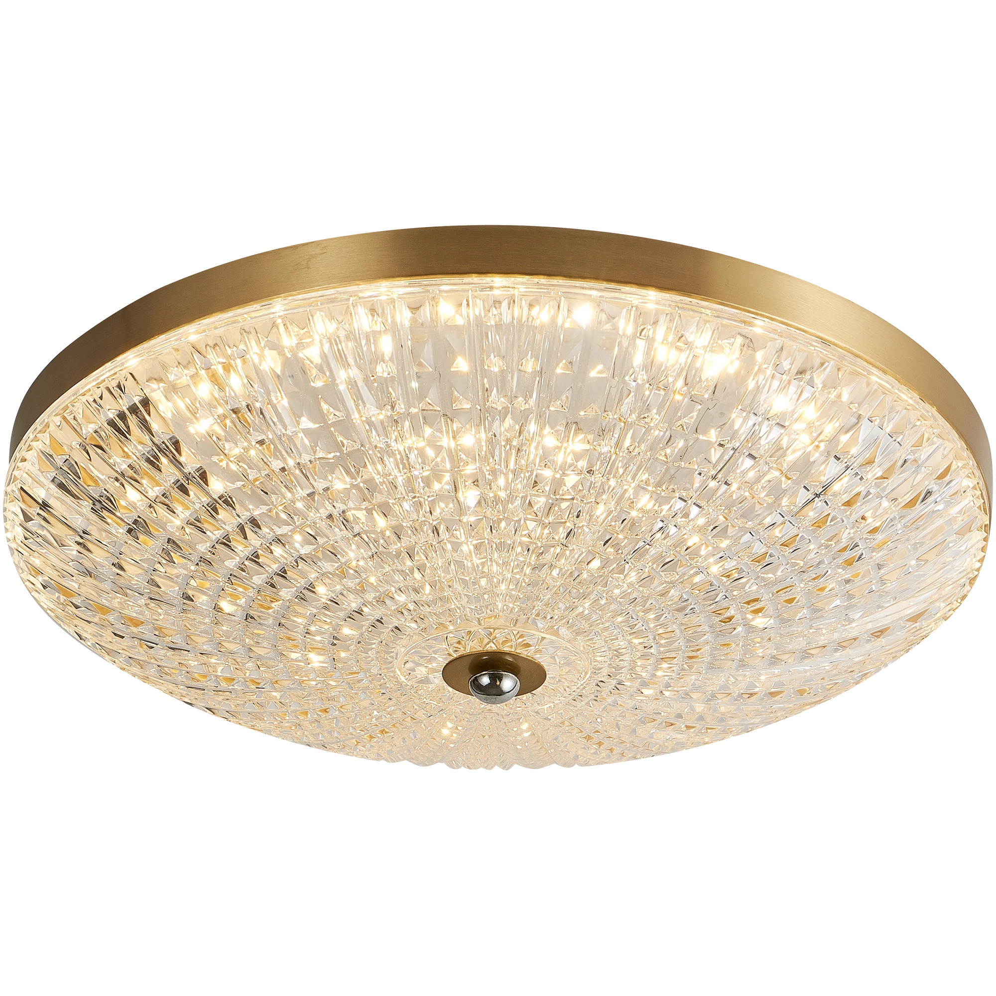 Darter Matt Gold & Crystalline 31W 380mm CCT LED Acrylic CTC/Oyster