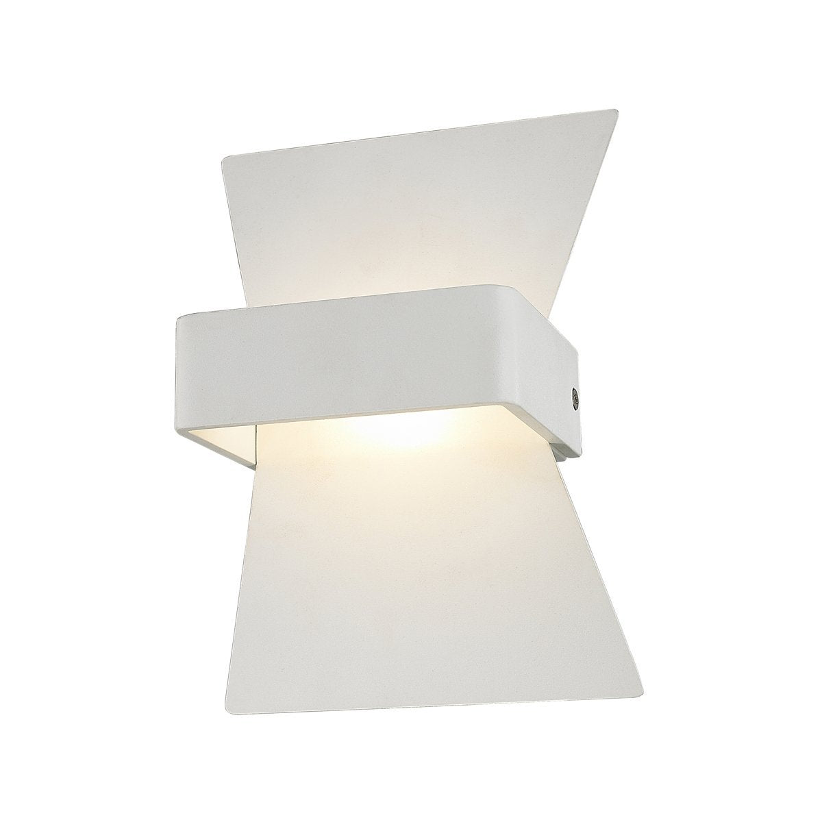 Davos 6 Watt LED Internal Bow Shaped Wall Light in Matt White