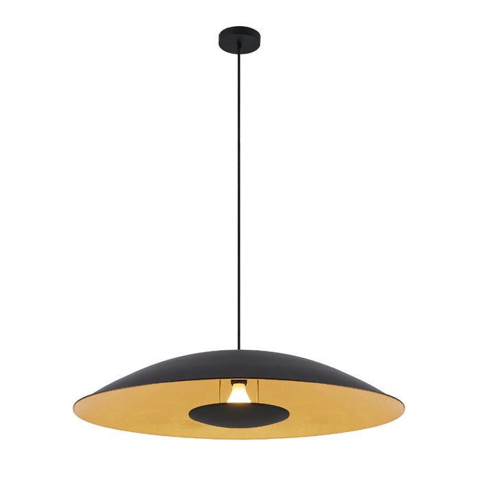 Daxia 80 White or Black 80cm Pendant with Gold Foil Inner