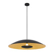Daxia 80 White or Black 80cm Pendant with Gold Foil Inner