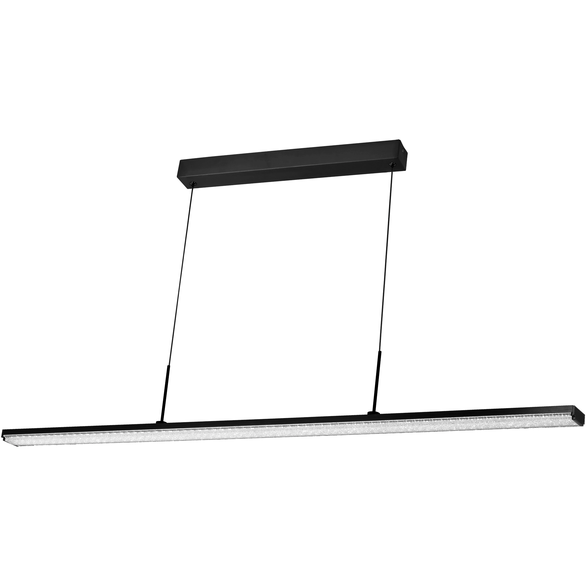 Dazzle 1500mm Linear LED Pendant black cord 50W TRI Colour Non-dimmable Black IP20