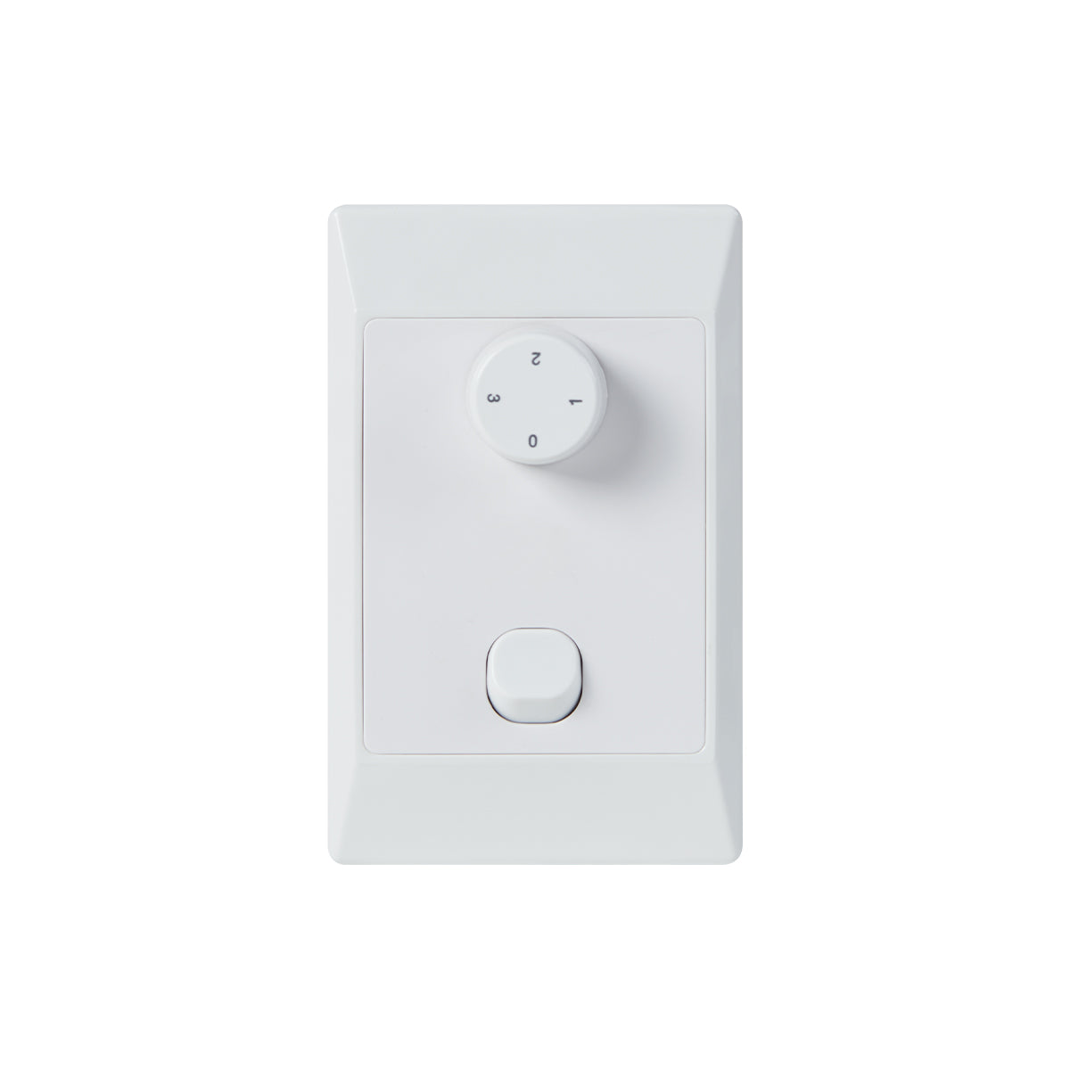 FLEXMECH - DC Fan 3 Speed Wall Control incl Rotary speed control & Wall Plate with iso switch. For use with Skyfan, Glacier, Alaska & DC3.