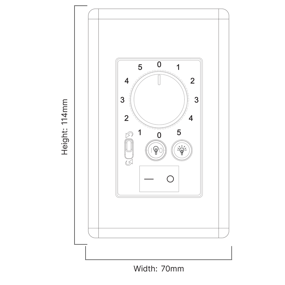 Three Sixty DC Wall Control For Ambience With Remote