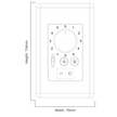 Three Sixty DC Wall Control For Ambience With Remote