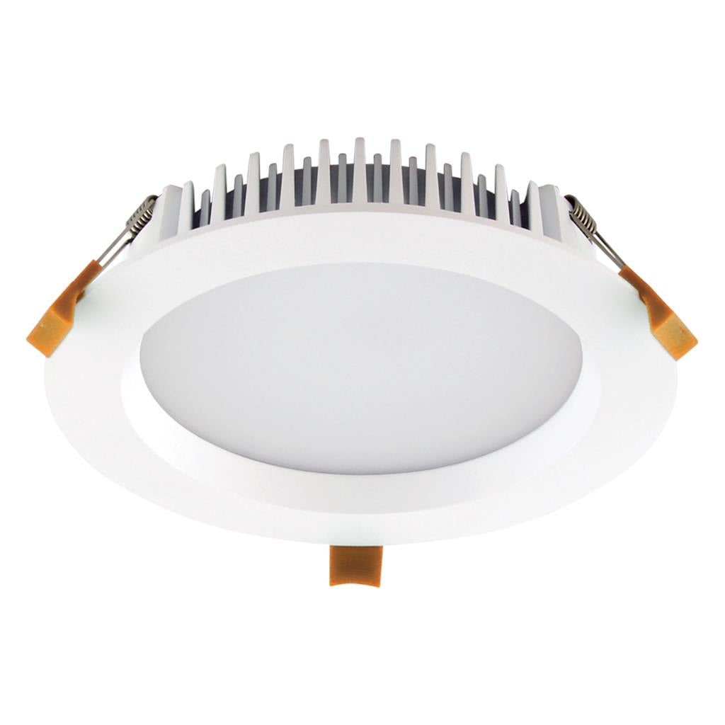 deco 20 round 20w led downlight white frame