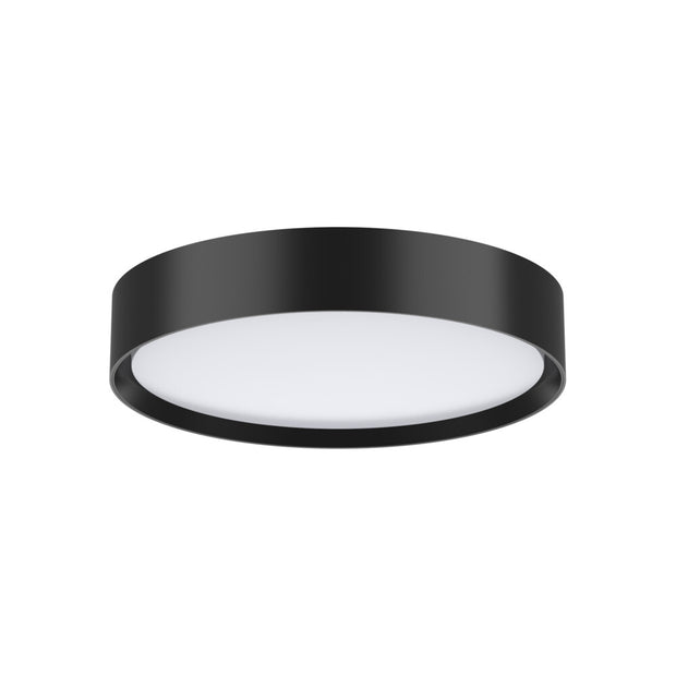 LED Tri-Colour Oyster Decord 301mm Dimmable 24W 3/4/5.7K IP44 Black