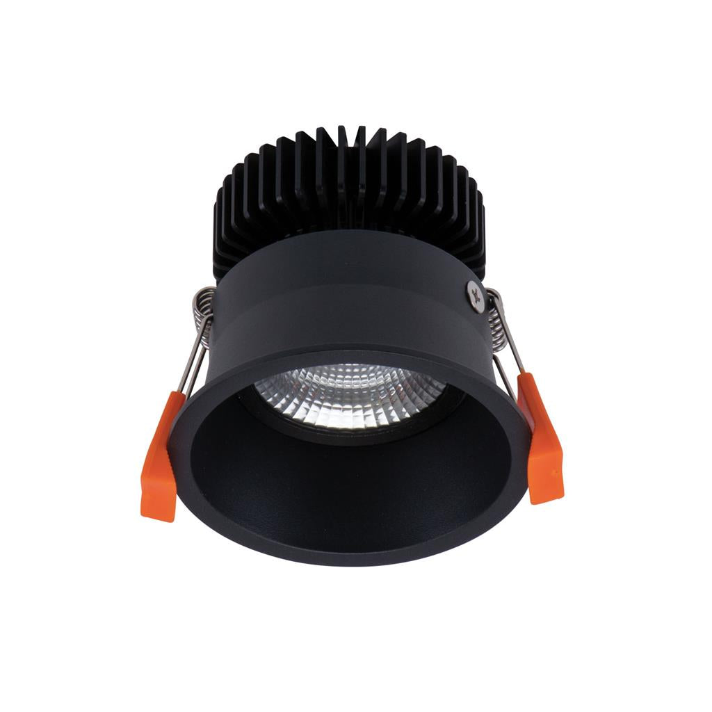 deep 10 round deepset 10w recessed dimmable led deep 10 blk