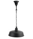 DEKSEL: Industrial Rustic Matte Black Interior Dome Shape Pendant Light