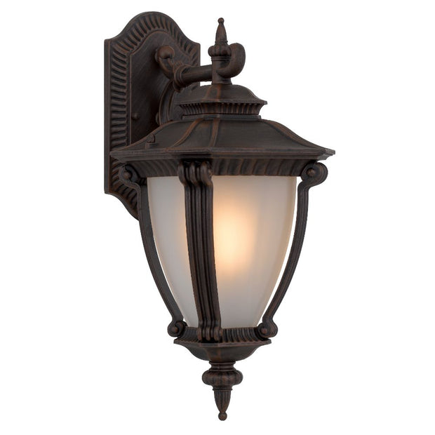 Delfino Silver, Gold, Bronze or Black IP44 Exterior Wall Light