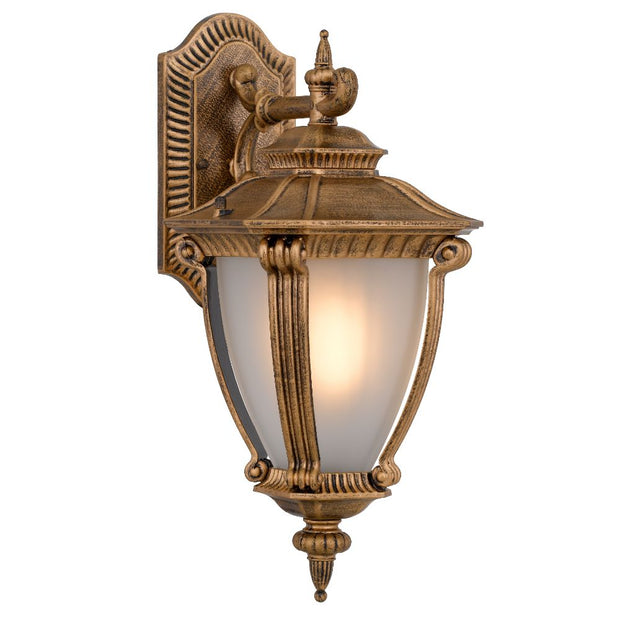 Delfino Silver, Gold, Bronze or Black IP44 Exterior Wall Light